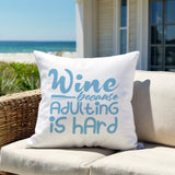 Davey Wine Lumbar Indoor/Outdoor Throw Pillow