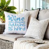 Davey Wine Lumbar Indoor/Outdoor Throw Pillow