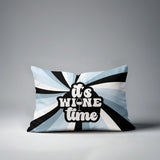 Downton It's Wine Lumbar Indoor/Outdoor Throw Pillow