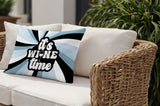 Downton It's Wine Lumbar Indoor/Outdoor Throw Pillow