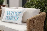 Fairfield Wine Party Lumbar Indoor/Outdoor Throw Pillow