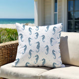 Hemmings Seahorse Square Indoor/Outdoor Throw Pillow