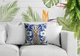 Kaimana Floral Reversible Indoor/Outdoor Square Pillow