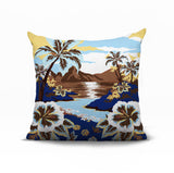 Kekoa Tropical Island Reversible Indoor/Outdoor Square Pillow