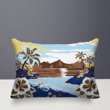 Kekoa Tropical Island Reversible Indoor/Outdoor Rectangle Pillow