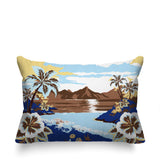 Kekoa Tropical Island Reversible Indoor/Outdoor Rectangle Pillow