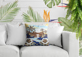 Kekoa Tropical Island Reversible Indoor/Outdoor Rectangle Pillow