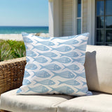 Kieran Fish Square Indoor/Outdoor Throw Pillow