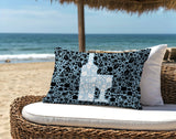 Lakefield Wine Bottle Lumbar Indoor/Outdoor Throw Pillow
