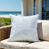 Madden Ocean Waves Square Indoor/Outdoor Throw Pillow