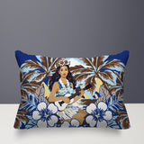 Moana Palm Reversible Indoor/Outdoor Rectangle Pillow