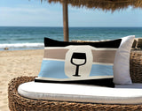 Molsley Wine Bottle Lumbar Indoor/Outdoor Throw Pillow