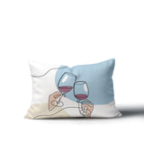 Penny Two Hands Lumbar Indoor/Outdoor Throw Pillow