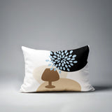 Savon Wine Glass Lumbar Indoor/Outdoor Throw Pillow