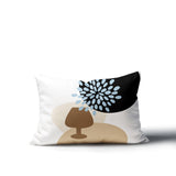 Savon Wine Glass Lumbar Indoor/Outdoor Throw Pillow
