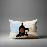 Tate Wine Bottle Lumbar Indoor/Outdoor Throw Pillow