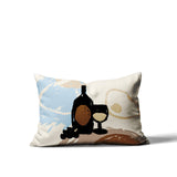 Tate Wine Bottle Lumbar Indoor/Outdoor Throw Pillow