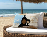 Tate Wine Bottle Lumbar Indoor/Outdoor Throw Pillow