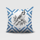 Blue Jay Indoor/Outdoor Reversible Square Pillow
