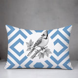 Blue Jay Indoor/Outdoor Reversible Rectangular Pillow