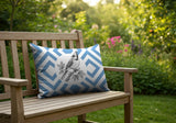 Blue Jay Indoor/Outdoor Reversible Rectangular Pillow