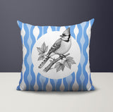 Blue Jay Indoor/Outdoor Reversible Square Pillow