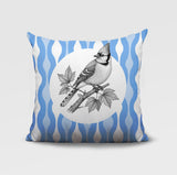 Blue Jay Indoor/Outdoor Reversible Square Pillow