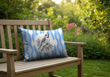 Blue Jay Indoor/Outdoor Reversible Rectangular Pillow