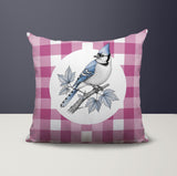 Blue Jay Indoor/Outdoor Reversible Square Pillow