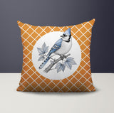 Blue Jay Indoor/Outdoor Reversible Square Pillow
