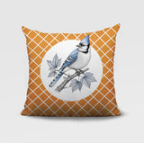 Blue Jay Indoor/Outdoor Reversible Square Pillow