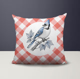 Blue Jay Indoor/Outdoor Reversible Square Pillow