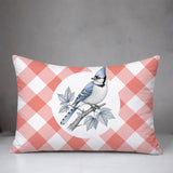 Blue Jay Indoor/Outdoor Reversible Rectangular Pillow
