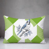 Blue Jay Indoor/Outdoor Reversible Rectangular Pillow