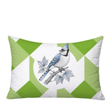 Blue Jay Indoor/Outdoor Reversible Rectangular Pillow