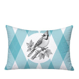 Blue Jay Indoor/Outdoor Reversible Rectangular Pillow