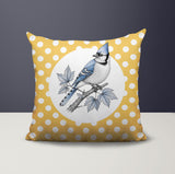 Blue Jay Indoor/Outdoor Reversible Square Pillow