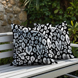 Bobbi Zebra Print Indoor/Outdoor Reversible Square Pillow