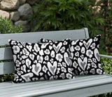 Bobbi Zebra Print Indoor/Outdoor Reversible Rectangular Pillow