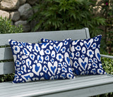 Bobbi Zebra Print Indoor/Outdoor Reversible Rectangular Pillow