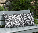 Bobbi Zebra Print Indoor/Outdoor Reversible Rectangular Pillow