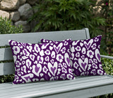 Bobbi Zebra Print Indoor/Outdoor Reversible Rectangular Pillow