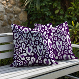 Bobbi Zebra Print Indoor/Outdoor Reversible Square Pillow