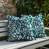 Bobbi Zebra Print Indoor/Outdoor Reversible Square Pillow