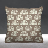 Boho Rainbow Geometric Reversible Indoor/Outdoor Square Pillow
