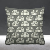 Boho Rainbow Geometric Reversible Indoor/Outdoor Square Pillow