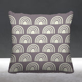 Boho Rainbow Geometric Reversible Indoor/Outdoor Square Pillow
