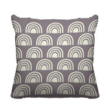 Boho Rainbow Geometric Reversible Indoor/Outdoor Square Pillow