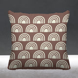 Boho Rainbow Geometric Reversible Indoor/Outdoor Square Pillow