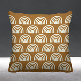 Boho Rainbow Geometric Reversible Indoor/Outdoor Square Pillow